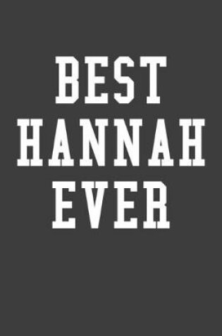 Cover of Best Hannah Ever