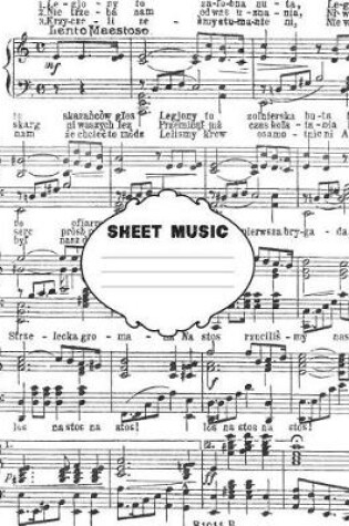 Cover of Sheet Music Composition Book