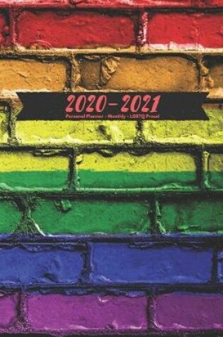 Cover of 2020-2021 Personal Planner - Monthly - LGBTQ Proud