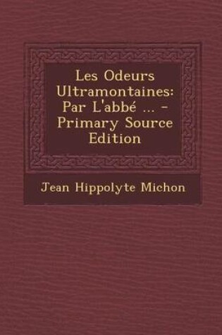 Cover of Les Odeurs Ultramontaines