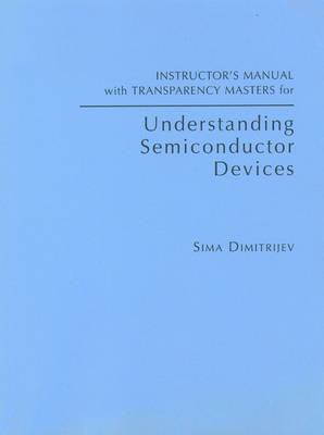 Cover of Instructor's Manual with Transparency Masters for "Understanding Semiconductor Devices"