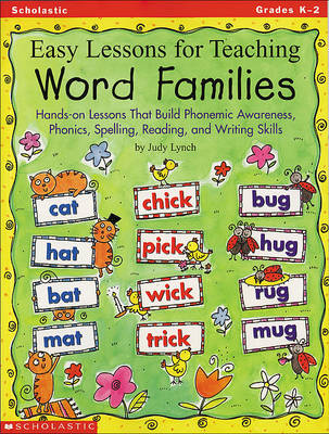 Book cover for Easy Lessons for Teaching Word Families