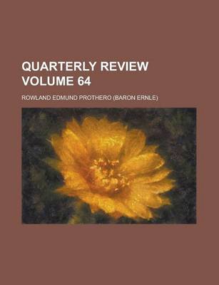 Book cover for Quarterly Review Volume 64