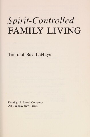 Cover of Spirit-Controlled Family Living