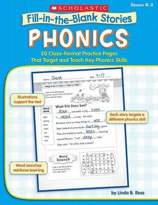 Book cover for Fill-In-The-Blank Stories: Phonics