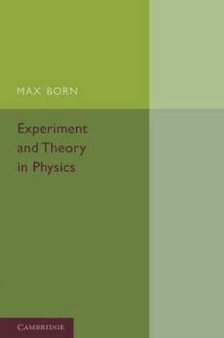 Cover of Experiment and Theory in Physics