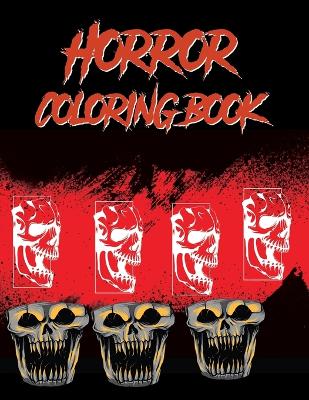 Book cover for Horror Coloring Book