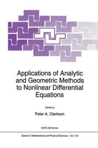 Cover of Applications of Analytic and Geometric Methods to Nonlinear Differential Equations