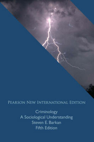 Cover of Criminology:A Sociological Understanding PNIE, plus MyCrimeKit without eText