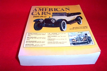 Book cover for Standard Catalog of American Cars, 1805-1942