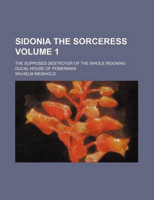 Book cover for Sidonia the Sorceress Volume 1; The Supposed Destroyer of the Whole Reigning Ducal House of Pomerania
