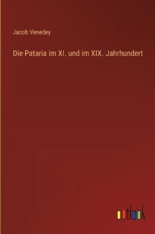 Cover of Die Pataria im XI. und im XIX. Jahrhundert