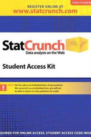 Cover of statCrunch -- Standalone Access Card (12-month access)
