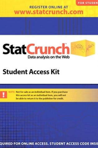 Cover of statCrunch -- Standalone Access Card (12-month access)