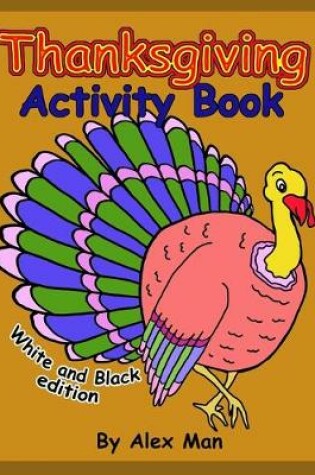 Cover of Thanksgiving Activity Book (black and white version)