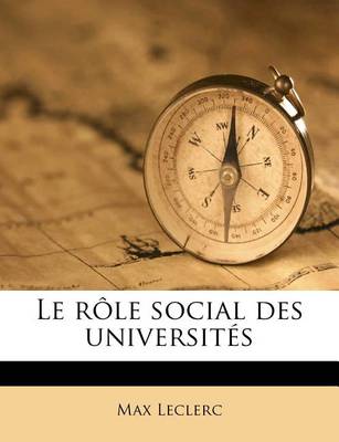 Book cover for Le rôle social des universités