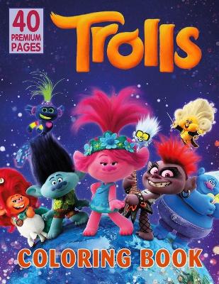 Book cover for Trolls Coloring Book