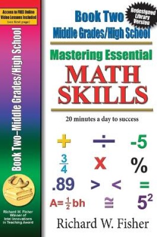 Cover of Mastering Essential Math Skills, Book 2, Middle Grades/High School