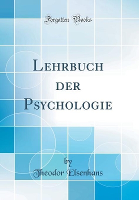 Book cover for Lehrbuch der Psychologie (Classic Reprint)