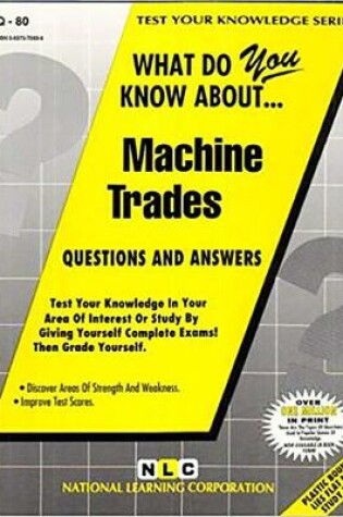 Cover of MACHINE TRADES