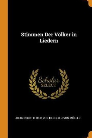 Cover of Stimmen Der Voelker in Liedern