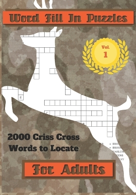 Book cover for Word Fill In Puzzles For Adults