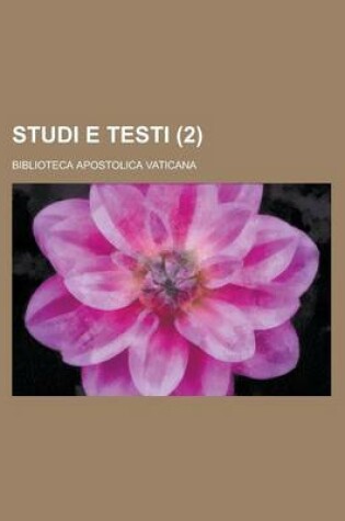 Cover of Studi E Testi (2)