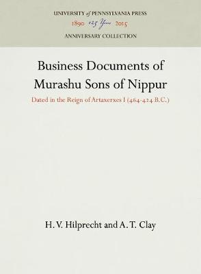 Cover of Business Documents of Murashu Sons of Nippur