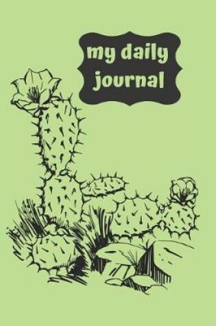 Cover of Cactus Blank Lined Journal Notebook