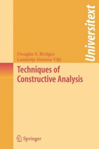 Cover of Techniques of Constructive Analysis