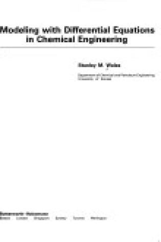 Cover of Modelling with Differential Equations in Chemical Engineering