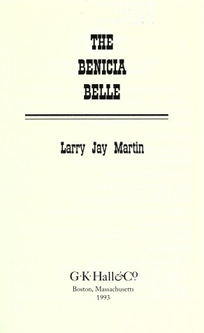 Book cover for The Benicia Belle