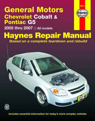 Cover of Chevrolet Cobalt & Pontiac G5 Automotive Repair Manual