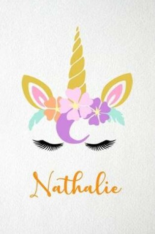 Cover of Nathalie A5 Lined Notebook 110 Pages