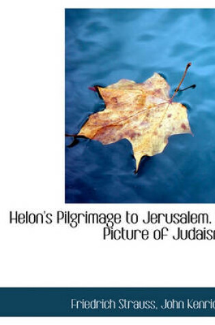 Cover of Helon's Pilgrimage to Jerusalem. a Picture of Judaism