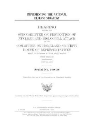 Cover of Implementing the national defense strategy