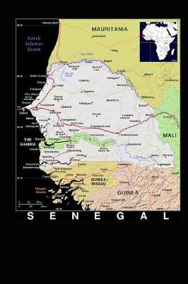 Book cover for Modern Day Color Map of Senegal in Africa Journal