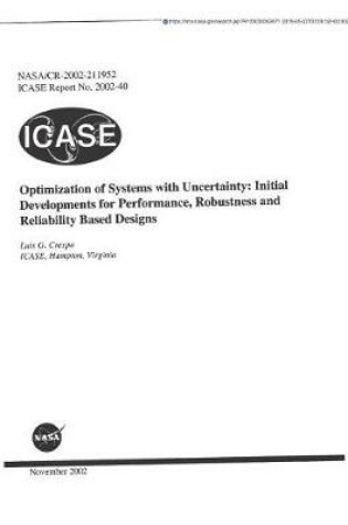 Cover of Optimization of Systems with Uncertainty