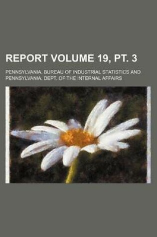 Cover of Report Volume 19, PT. 3