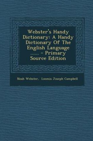 Cover of Webster's Handy Dictionary