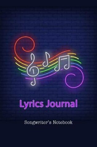 Cover of Lyrics Journal Songwriter's Notebook