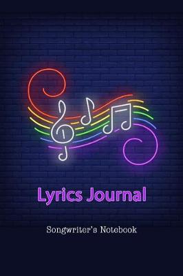 Book cover for Lyrics Journal Songwriter's Notebook