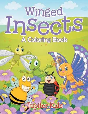 Book cover for Winged Insects (A Coloring Book)