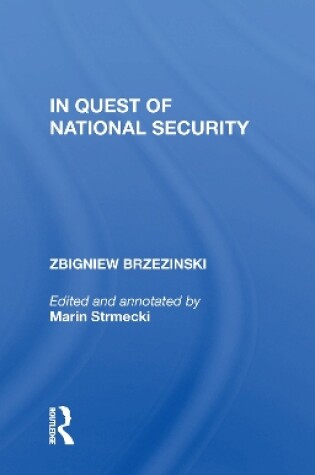 Cover of In Quest Of National Security