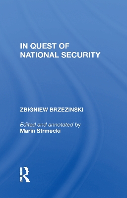 Book cover for In Quest Of National Security