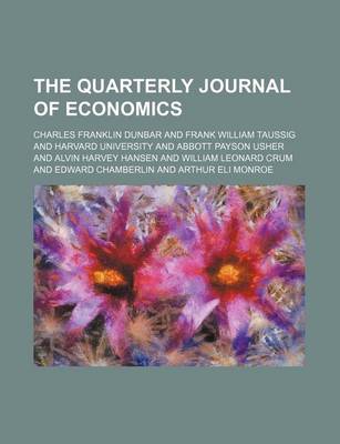 Book cover for The Quarterly Journal of Economics (Volume 33)