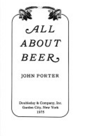 Cover of All about Beer