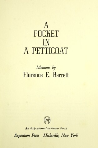 Cover of A Pocket in a Petticoat