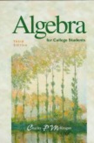 Cover of Algebra for College Students