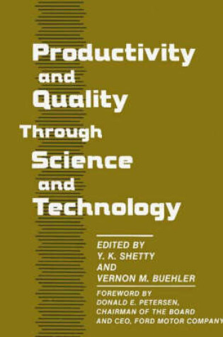 Cover of Productivity and Quality Through Science and Technology